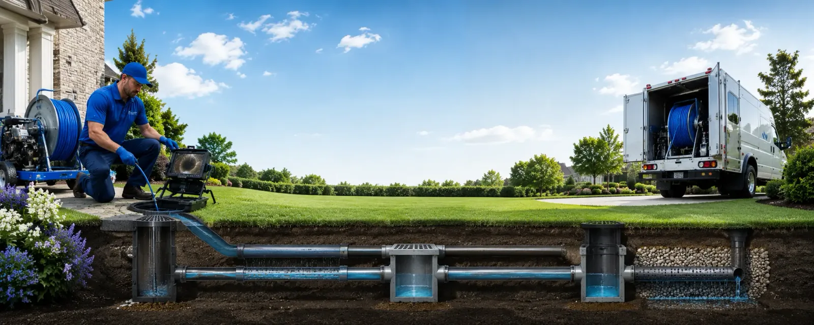 Outdoor drain cleaning information for Marietta, IL
